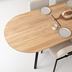 Flat oval eettafel