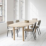 Flat oval eettafel